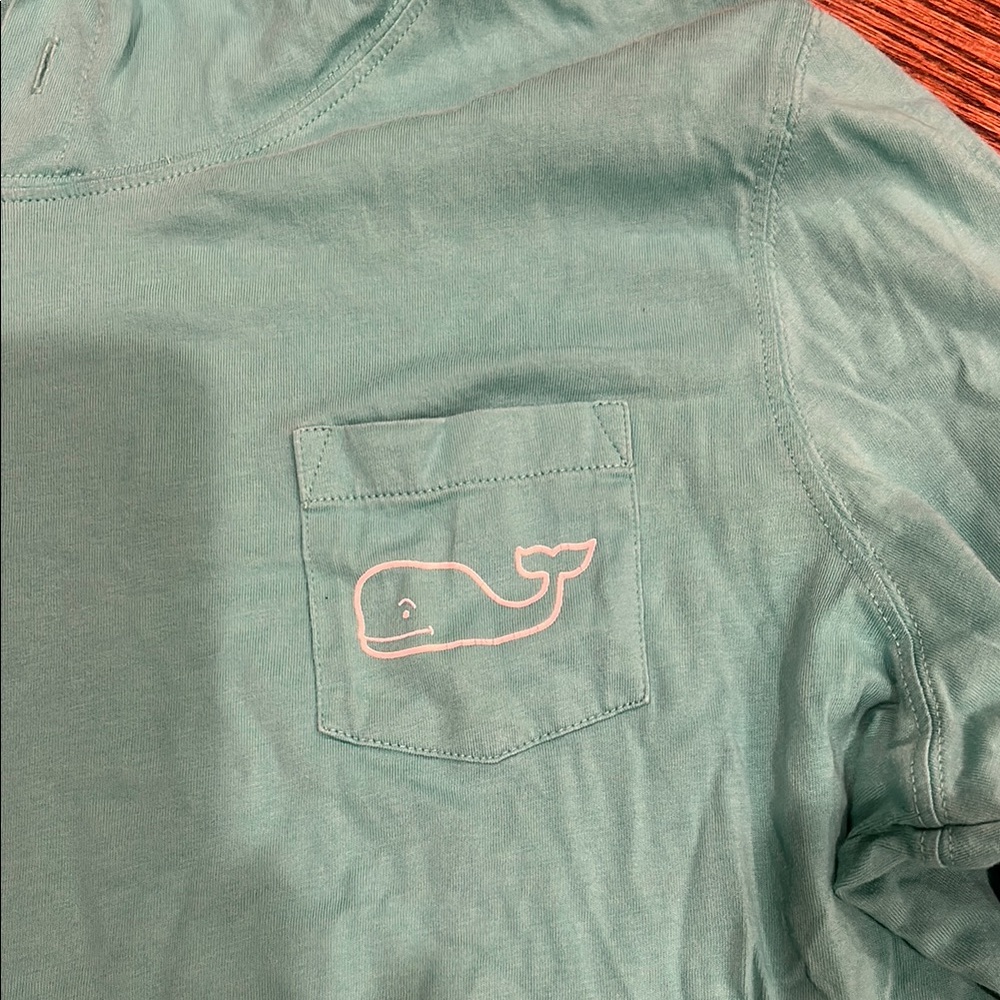 Vineyard Vines Teal Hoodie View 2